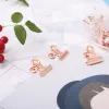 Cross-border direct supply 19mm rose gold long-tail clip paperclip storage set, multi-functional I-shaped nail receipt holder combination details Picture